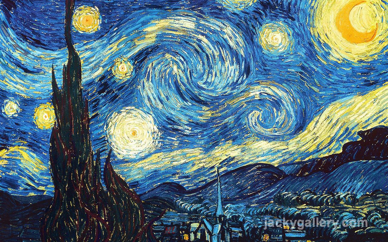 The Starry Night, Van Gogh painting